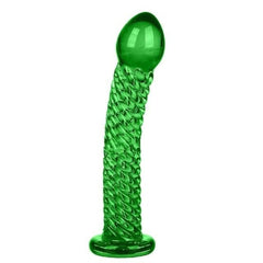 Scaly Stimulation Colored 7 Inch Glass Dildo