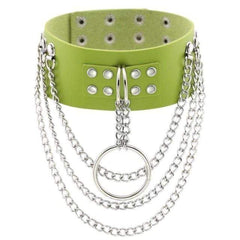 Multilayer Gothic Appeal Leather Choker