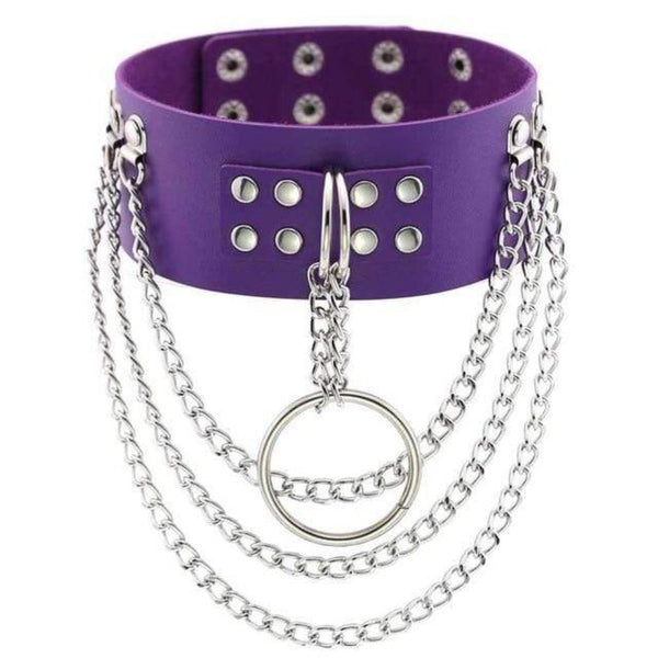 Multilayer Gothic Appeal Leather Choker