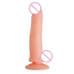 Perfect 8 Inch Dildo With Balls and Suction Cup