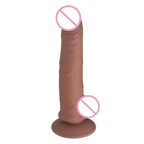 Perfect 8 Inch Dildo With Balls and Suction Cup