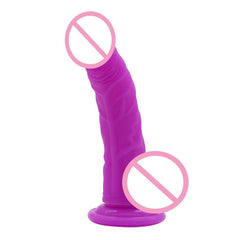 Super-Soft Realistic Purple 7 Inch Dildo