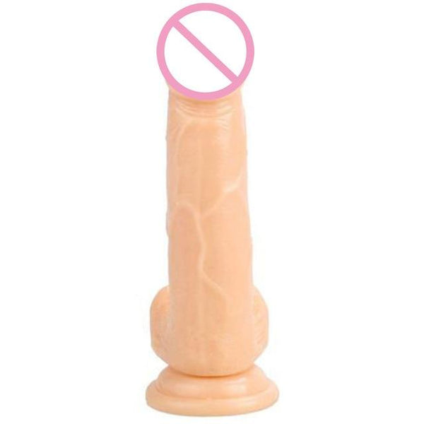 Lifelike 8 Inch Realistic Silicone Dildo