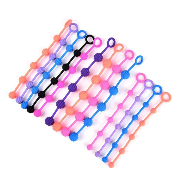 Dazzlingly-colorful Jelly Anal Beads