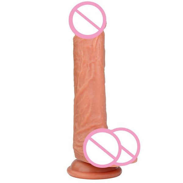 Sisandsis Dress Provider 8 Inch Suction Cup Dildo With Testicles