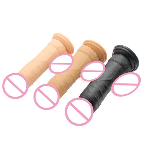 Realistic Super Sucker Suction Cup Dildo With Balls