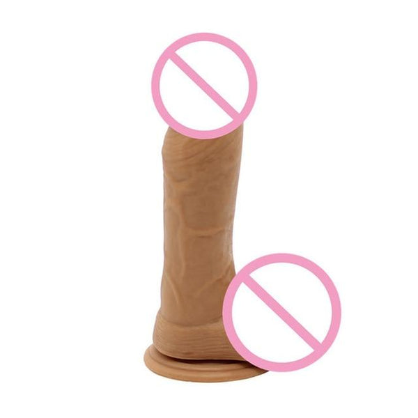 Realistic Super Sucker Suction Cup Dildo With Balls