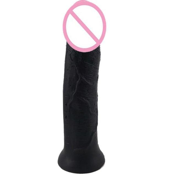 Sturdy 6 Inch Black Dildo With Suction Cup