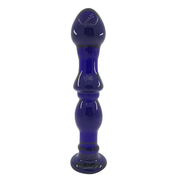 Pleasant Glass Stimulation Blue Anal Dildo