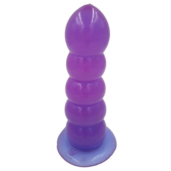 Purple Beaded Dilator Anal Dildo