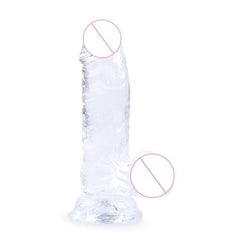 Silicone Jelly  Realistic Dildo With Suction Cup