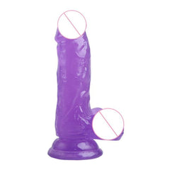 Silicone Jelly  Realistic Dildo With Suction Cup