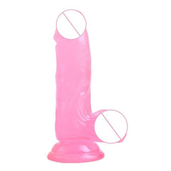 Silicone Jelly  Realistic Dildo With Suction Cup