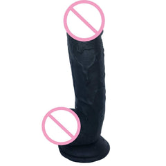 Flexible Black Mandingo Textured Dildo