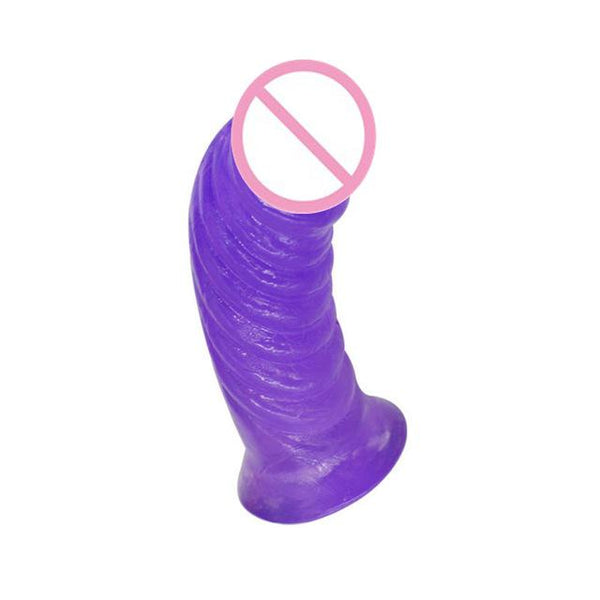 Cute Spiral Design Dildo With Suction Cup