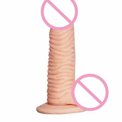 Cute Wrinkled 5 Inch Dildo With Suction Cup