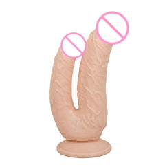 Double Penetration Dildo With Suction Cup