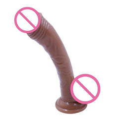 Dual-Layered 7 Inch Silicone Suction Cup Dildo