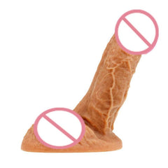 Lifelike Feel Silicone Suction Cup Dildo