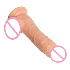 Bendable 7 Inch Soft Dildo With Suction Cup