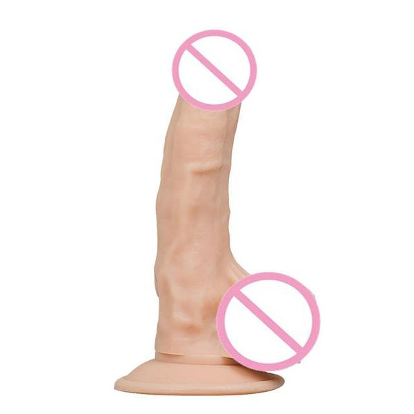 Realistic Skin Texture 7 Inch Soft Dildo