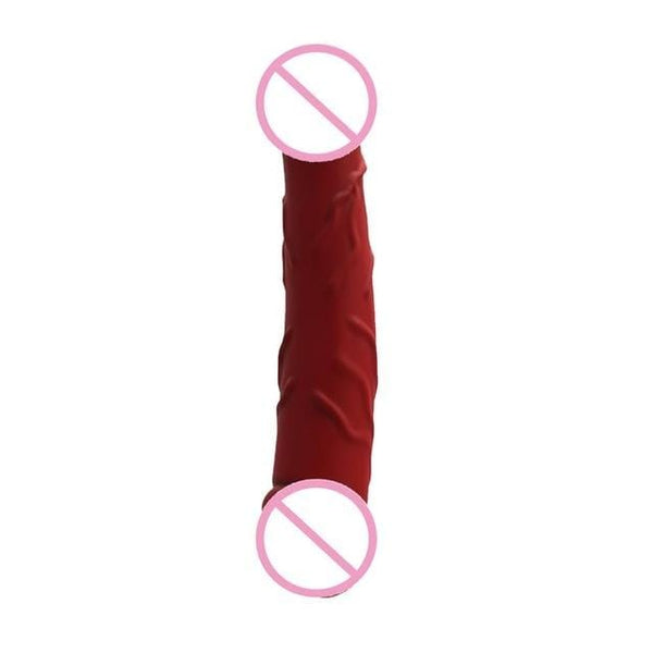 Sexy Red Double Headed 9 Inch Soft Dildo