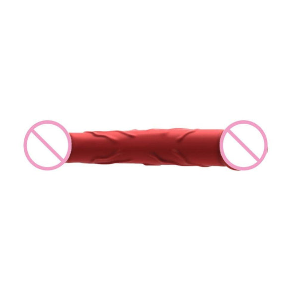 Sexy Red Double Headed 9 Inch Soft Dildo