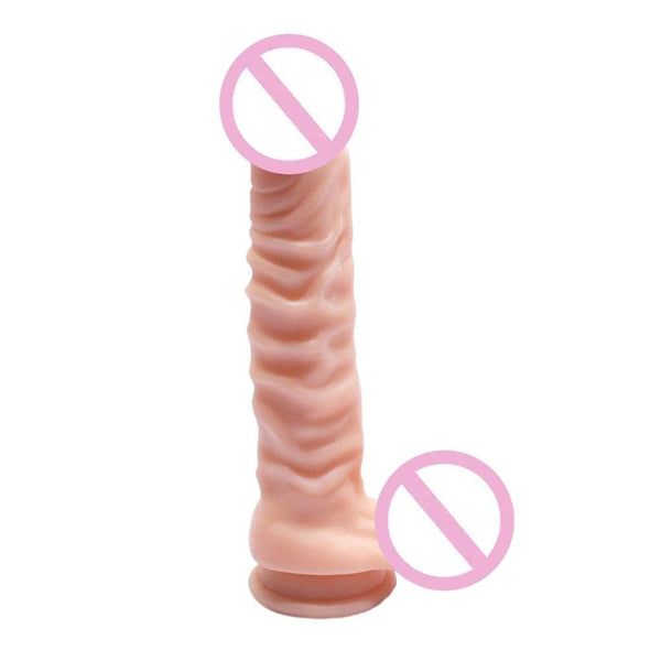 Soft Silicone 8 Inch Flexible Dildo