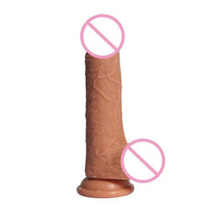 Dual Layer Realistic Flexible Dildo With Testicles