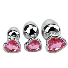 Jeweled Princess Plug 3pc Set