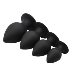 Black Silicone Training Butt Plug