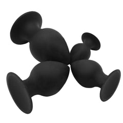 Black Silicone Training Butt Plug