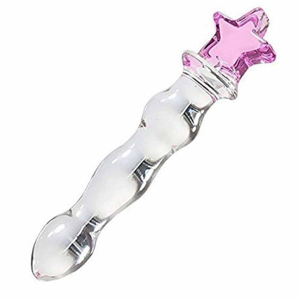 Moon And Star Glass Anal Plug Dildo