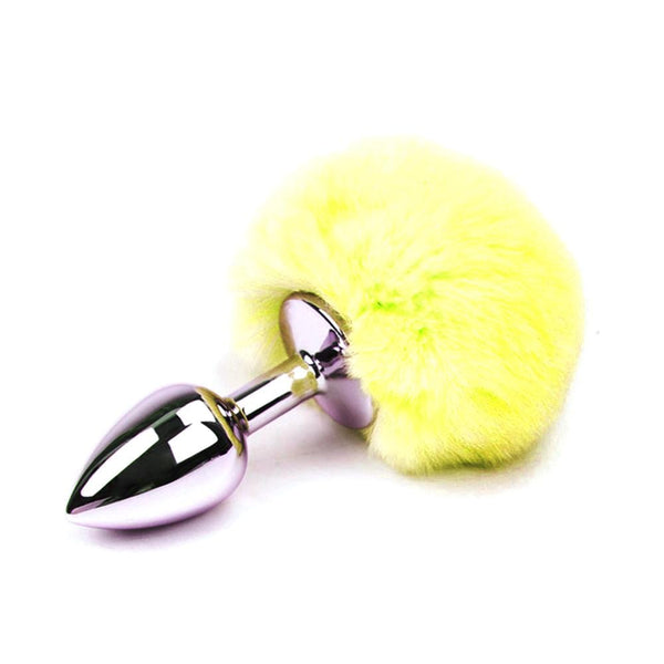 Bunny Tail Plug, Multi Color 3'